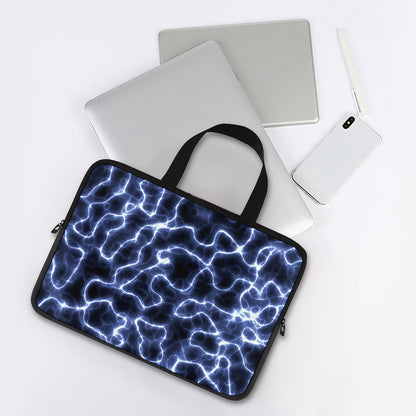 Lightning Chain Print Laptop Sleeve With Handle