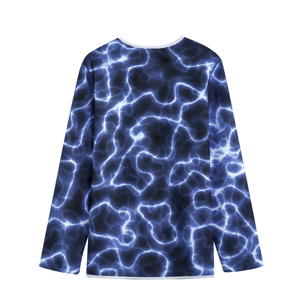 Lightning Chain Print Long Sleeve Short Coat