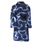 Lightning Chain Print Men's Bathrobe