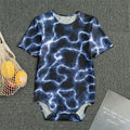 Lightning Chain Print Men's Bodysuit