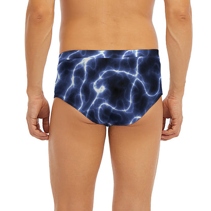 Lightning Chain Print Men's Briefs