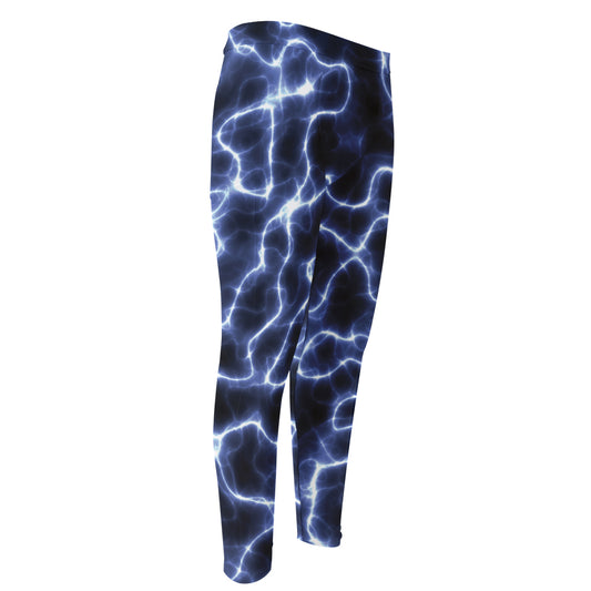 Lightning Chain Print Men's Compression Pants