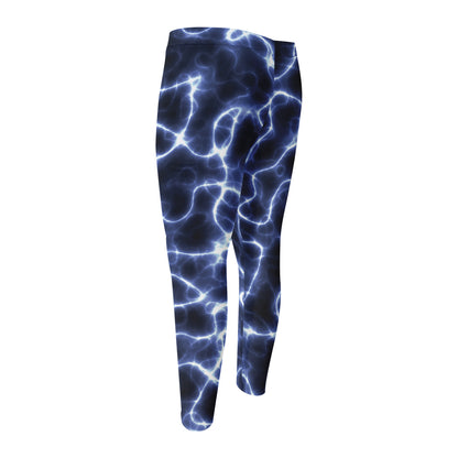 Lightning Chain Print Men's Compression Pants