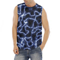Lightning Chain Print Men's Fitness Tank Top