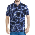 Lightning Chain Print Men's Polo Shirt