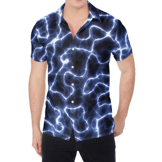 Lightning Chain Print Men's Shirt