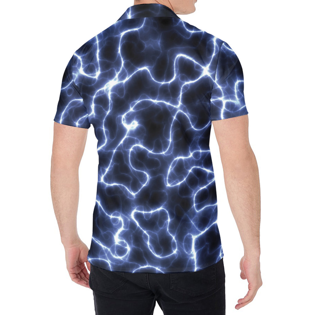 Lightning Chain Print Men's Shirt