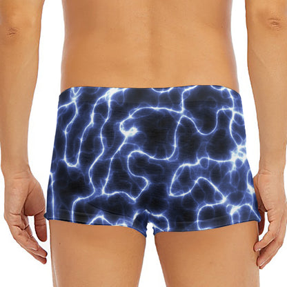 Lightning Chain Print Men's Short Boxer Briefs