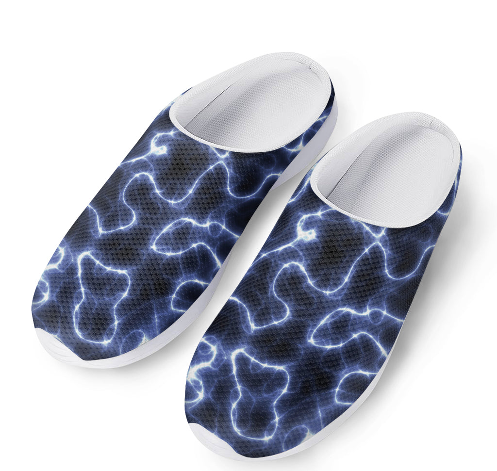 Lightning Chain Print Mesh Casual Shoes