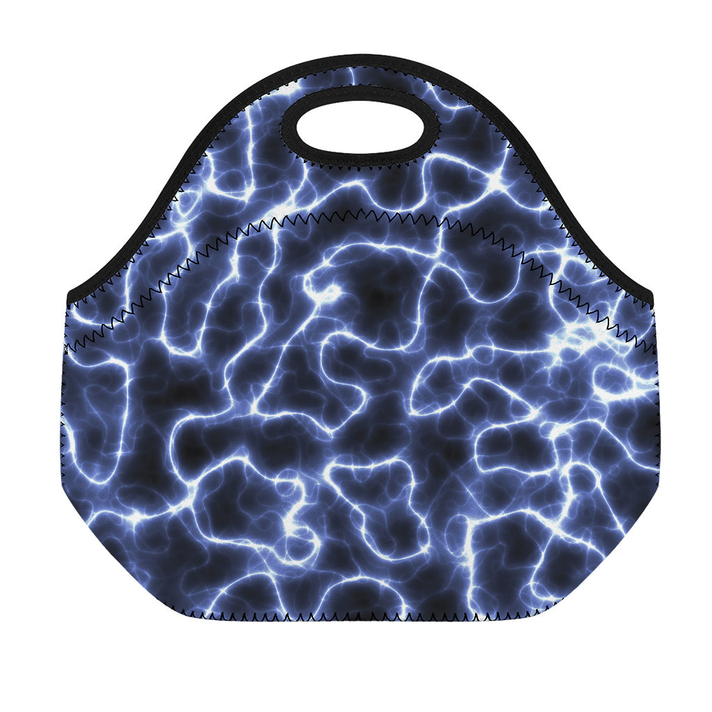 Lightning Chain Print Neoprene Lunch Bag