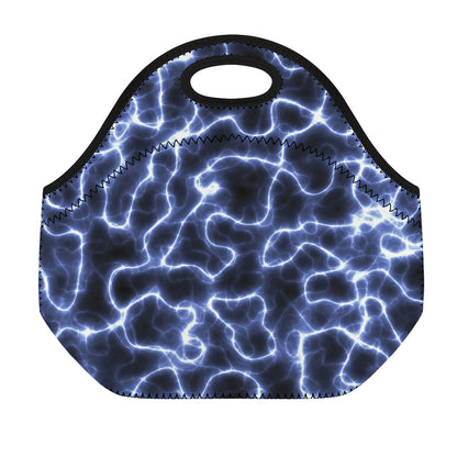 Lightning Chain Print Neoprene Lunch Bag