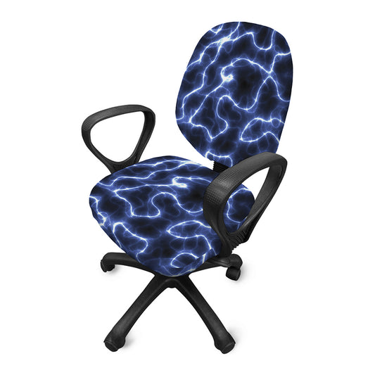 Lightning Chain Print Office Chair Cover