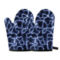Lightning Chain Print Oven Mitts