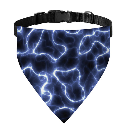 Lightning Chain Print Over The Collar Dog Bandana
