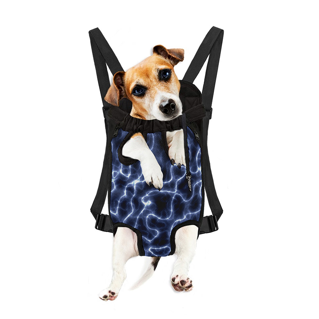 Lightning Chain Print Pet Carrier Backpack