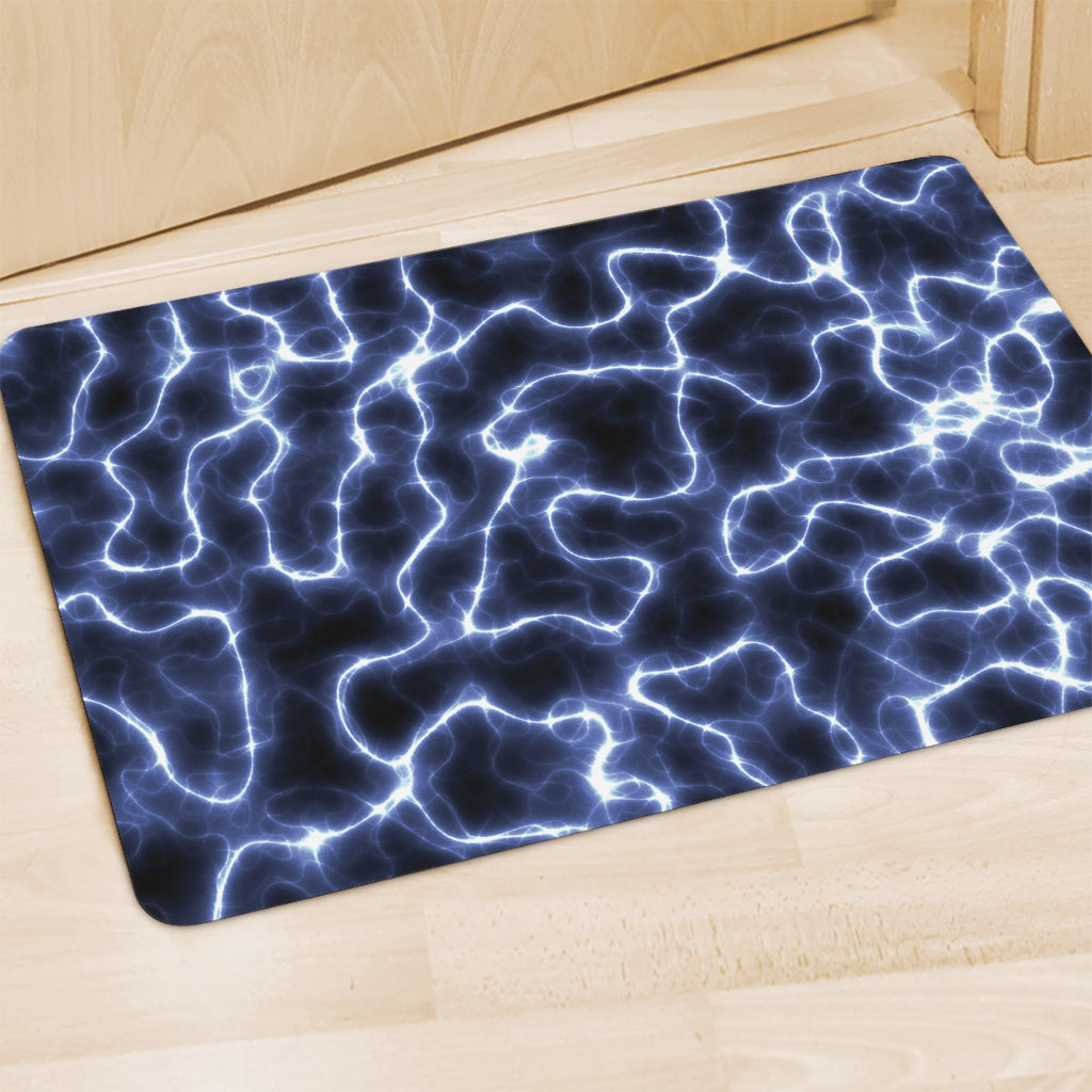 Lightning Chain Print Polyester Doormat