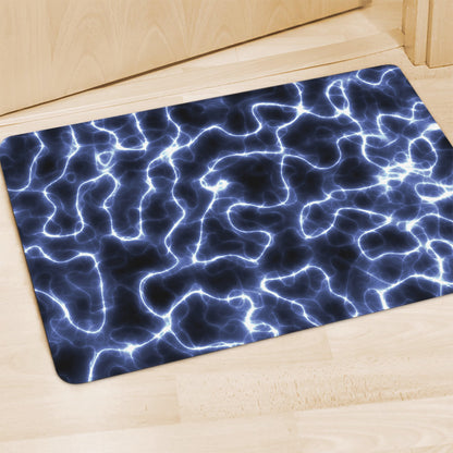 Lightning Chain Print Polyester Doormat