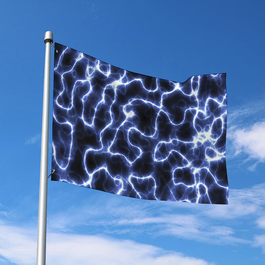 Lightning Chain Print Polyester Flag