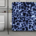 Lightning Chain Print Polyester Shower Curtain