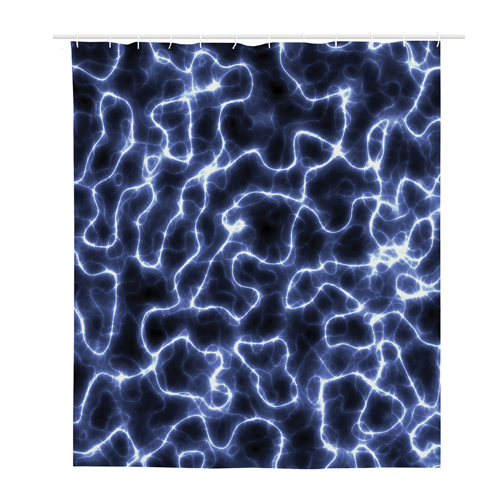 Lightning Chain Print Polyester Shower Curtain