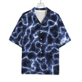 Lightning Chain Print Rayon Hawaiian Shirt