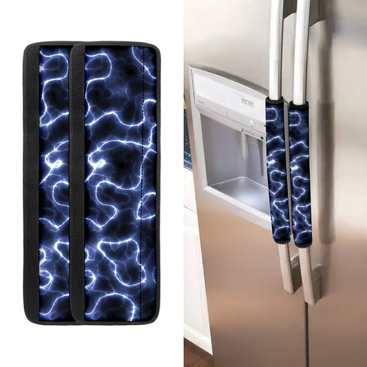 Lightning Chain Print Refrigerator Handle Covers