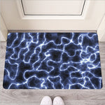 Lightning Chain Print Rubber Doormat