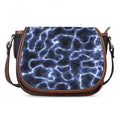 Lightning Chain Print Saddle Bag