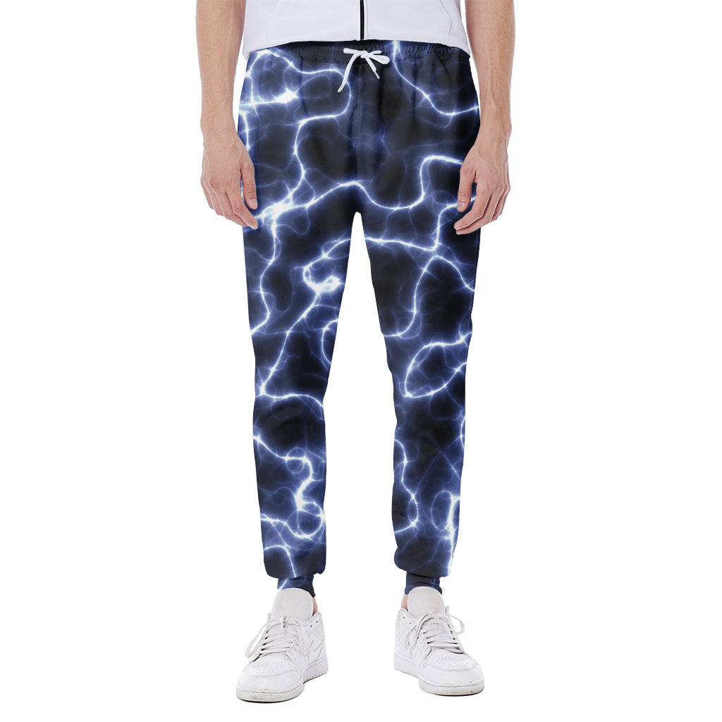Lightning Chain Print Scuba Joggers