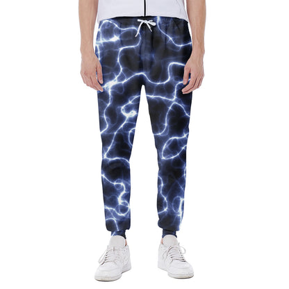 Lightning Chain Print Scuba Joggers
