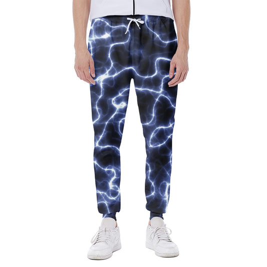 Lightning Chain Print Scuba Joggers