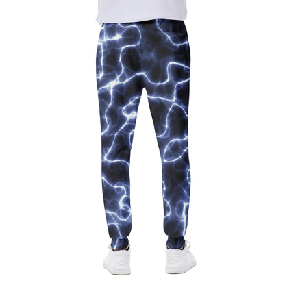 Lightning Chain Print Scuba Joggers
