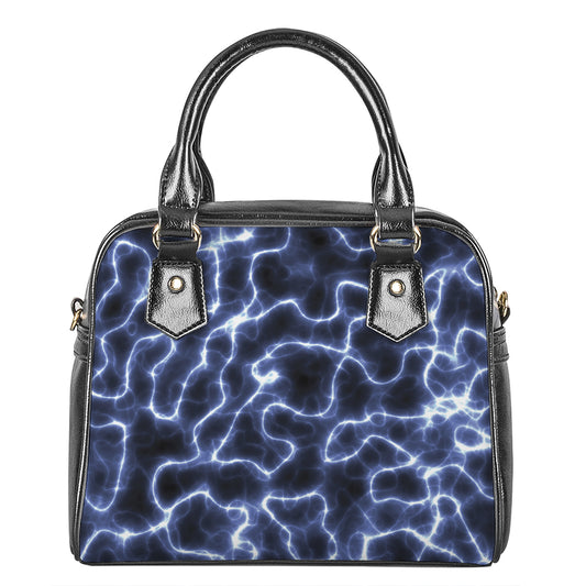 Lightning Chain Print Shoulder Handbag
