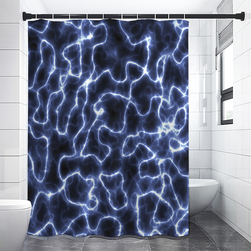 Lightning Chain Print Shower Curtain