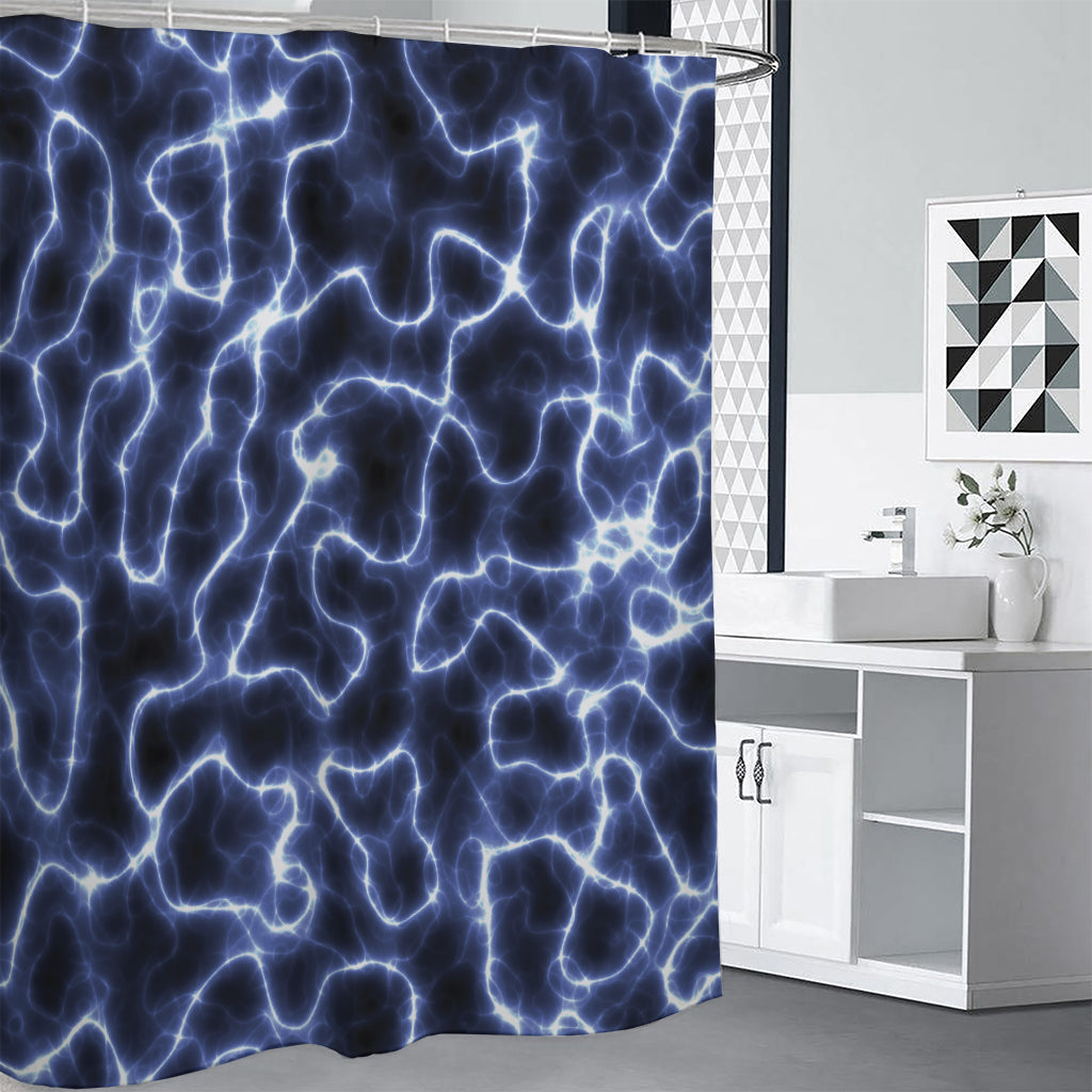 Lightning Chain Print Shower Curtain