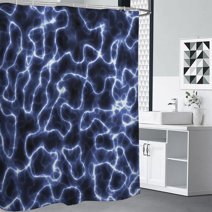 Lightning Chain Print Shower Curtain