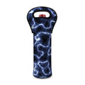 Lightning Chain Print Single Neoprene Wine Tote