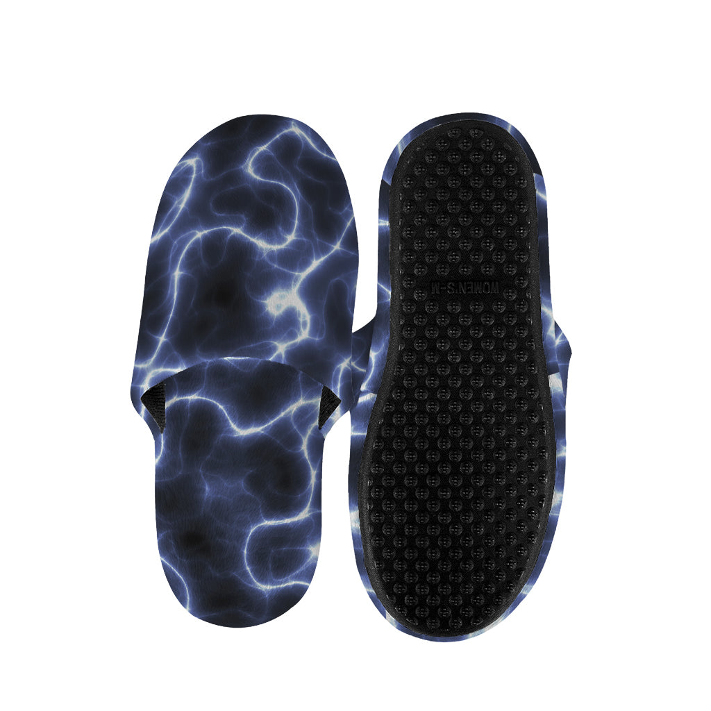 Lightning Chain Print Slippers