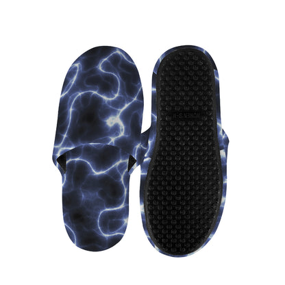 Lightning Chain Print Slippers