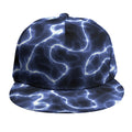 Lightning Chain Print Snapback Cap