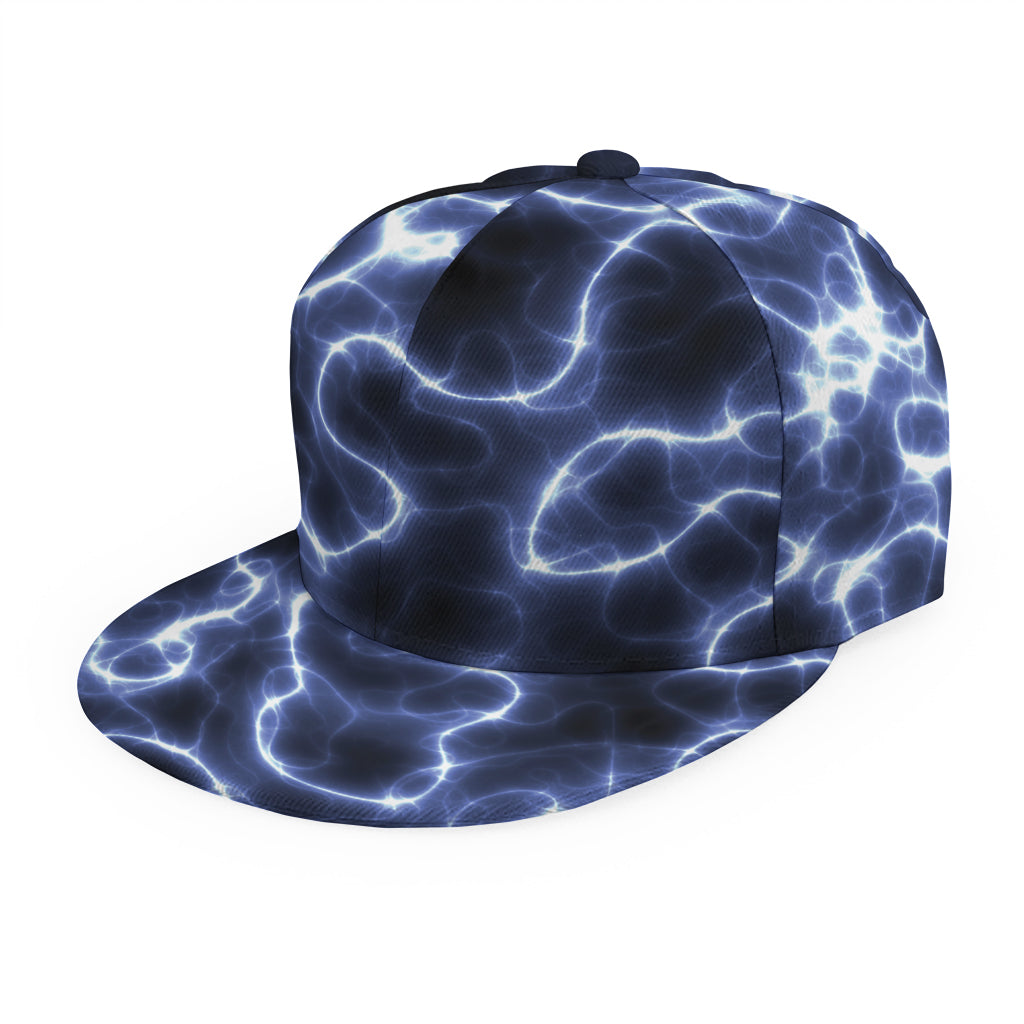 Lightning Chain Print Snapback Cap