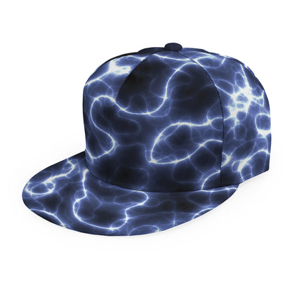 Lightning Chain Print Snapback Cap