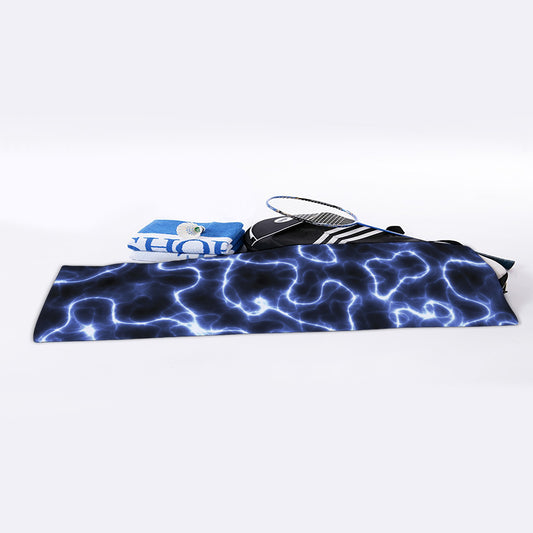 Lightning Chain Print Sports Towel