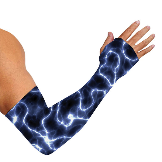 Lightning Chain Print Sun Protection Arm Sleeves