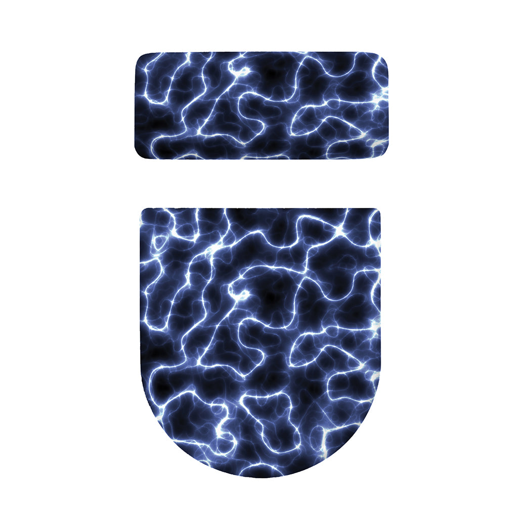 Lightning Chain Print Toilet Lid And Tank Cover Set