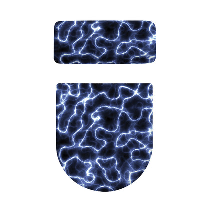 Lightning Chain Print Toilet Lid And Tank Cover Set