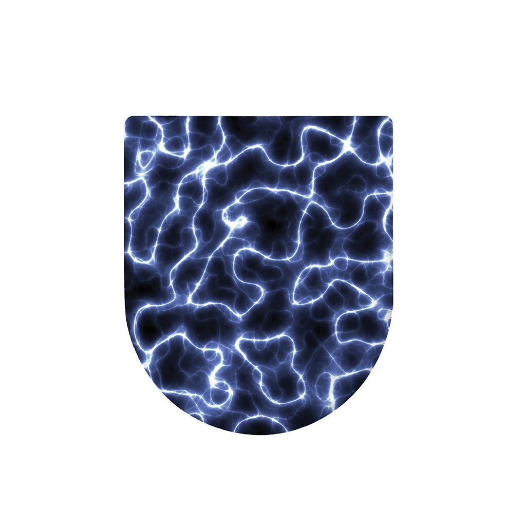 Lightning Chain Print Toilet Lid Cover