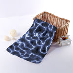 Lightning Chain Print Towel