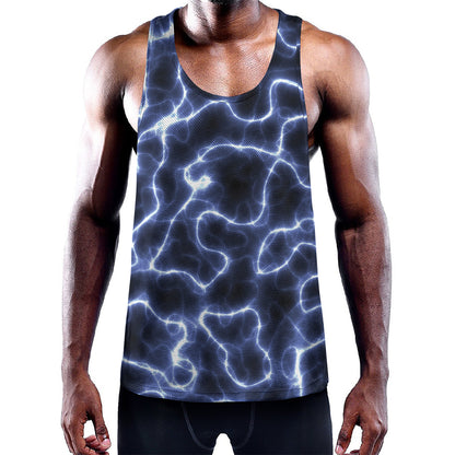 Lightning Chain Print Training Tank Top
