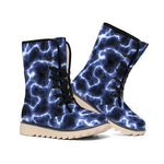 Lightning Chain Print Winter Boots